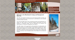 Desktop Screenshot of mixedwood.unbc.ca