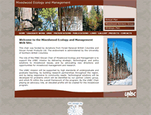 Tablet Screenshot of mixedwood.unbc.ca