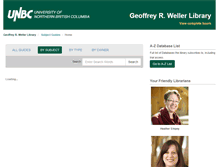Tablet Screenshot of libguides.unbc.ca