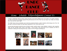 Tablet Screenshot of danceclub.unbc.ca